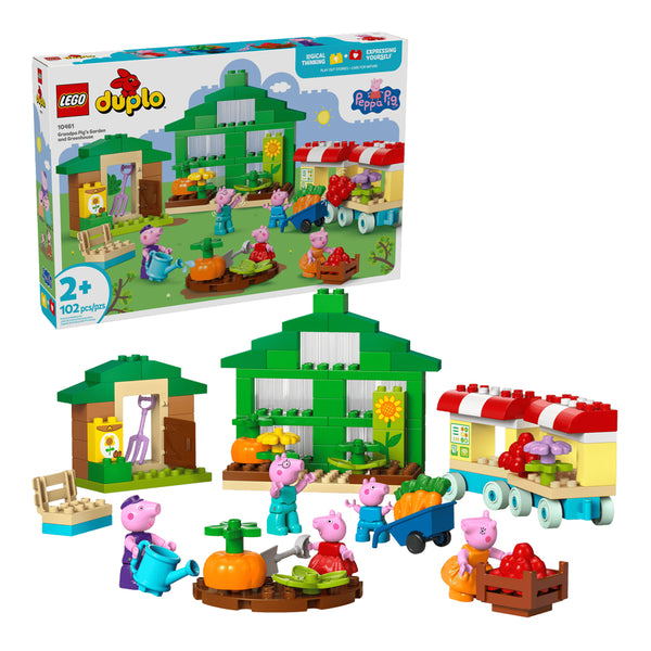 Lego Duplo Peppa Pig Grandpa Pig’s Garden and Greenhouse
