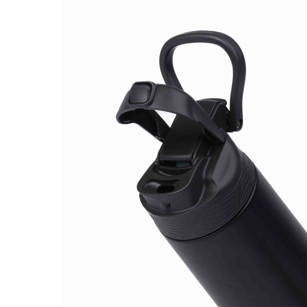 Kicups FlexiFlow Stainless Steel Water Bottle 750ml - Black