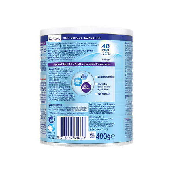 Aptamil Pepti Stage 2 Formula 6+ Months Allergy Management 400g - Dezine Kids