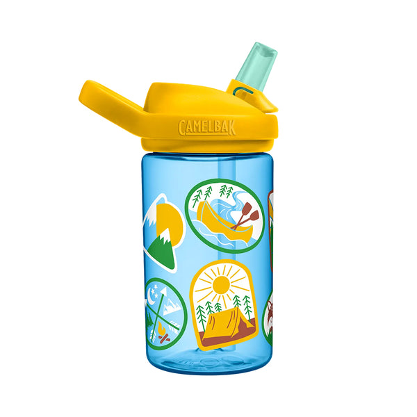 Camelbak Eddy+ Kids 0.4L Water Bottle - Explorer Patches - Dezine Kids