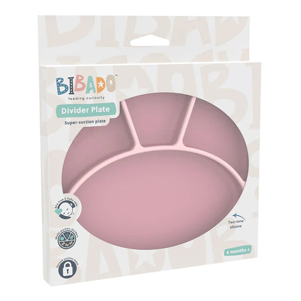Bibado Silicone Suction Divider Plate - Blush