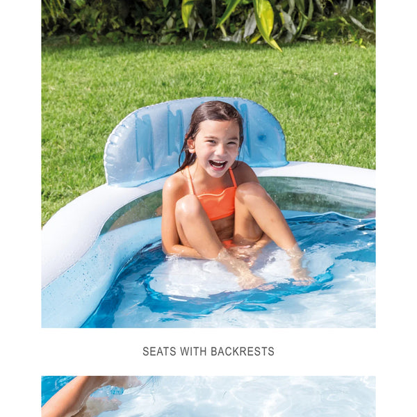 Intex Swim Center Family Lounge Pool, Inflatable Pool - Multicolor - Dezine Kids