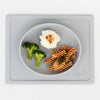 EzPz Tiny Plate 100% Food Grade Silicone Suction Plate - Pewter