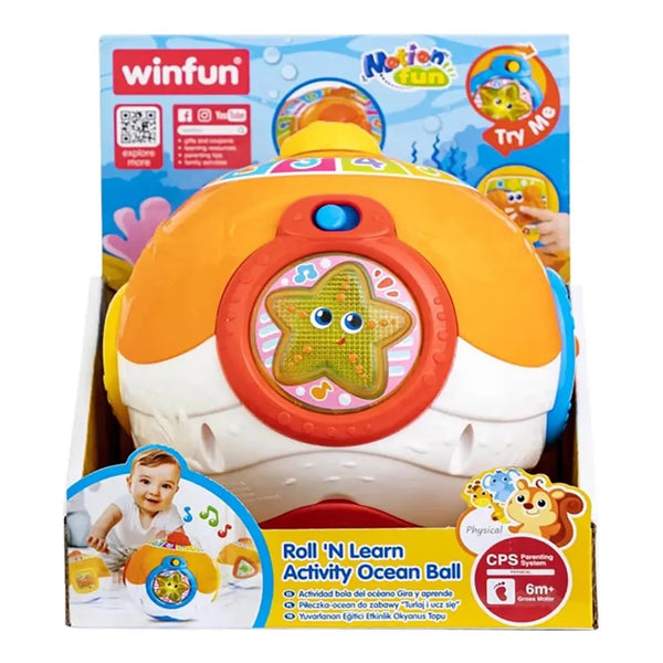 Winfun Roll 'N Learn Activity Ocean BallWiggling Motion Toy