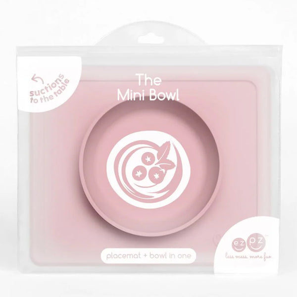 EzPz Mini Bowl 100% Food Grade Silicone Suction Bowl, Non Slip, BPA Free - Blush