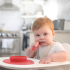 EzPz Tiny Bowl 100% Food Grade Silicone Suction Bowl Non Slip & Microwave Safe - Coral