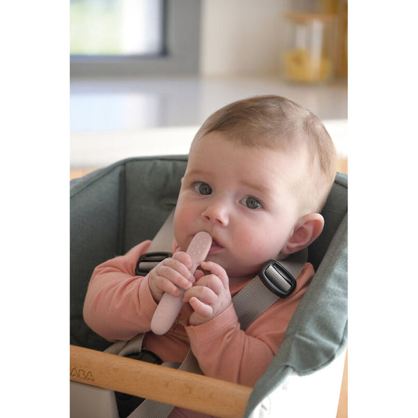 Beaba Set of 2 Silicone Pre Feeding Spoons - Candyfloss/Marshmallow