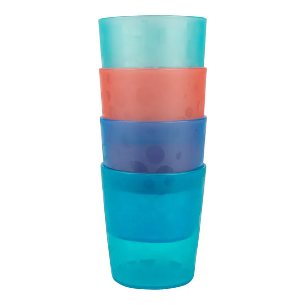 Dr.Browns Toddler Tumblers Stackable Open Training Cups, 18m+, Pack of 4 - Dezine Kids