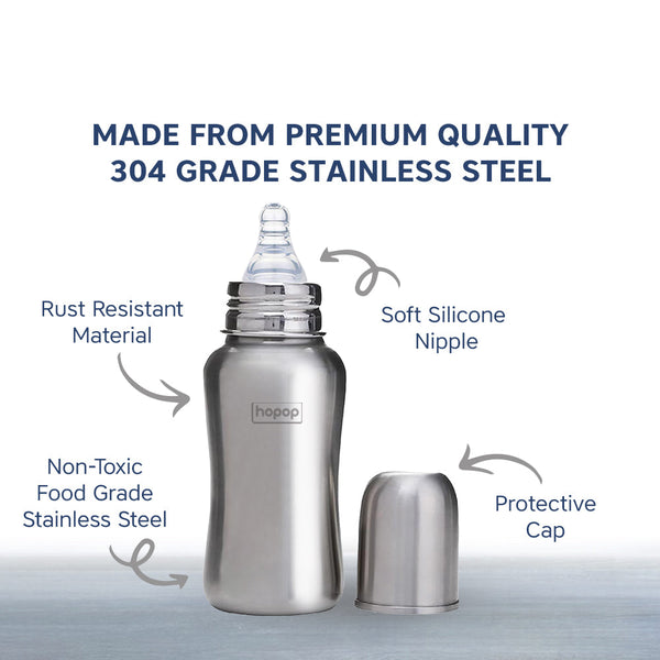 Hopop Baby Steel Feeding Bottle