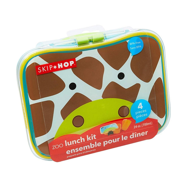 Skip Hop Lunch Box Zoo 4 Piece Lunch Kit - Giraffe