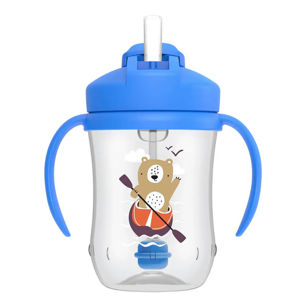 Dr.Browns Milestones Baby’s First Straw Cup - Blue Bear - Dezine Kids