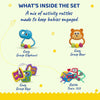 Chicco Play Set Rattle Toy Gift For Baby Shower & Baby Birthday - Pack of 4