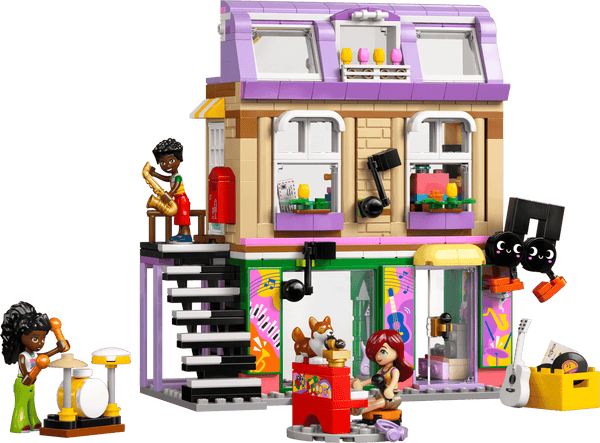 Lego Friends Music Store & Apartment Building Set Pretend - Dezine Kids