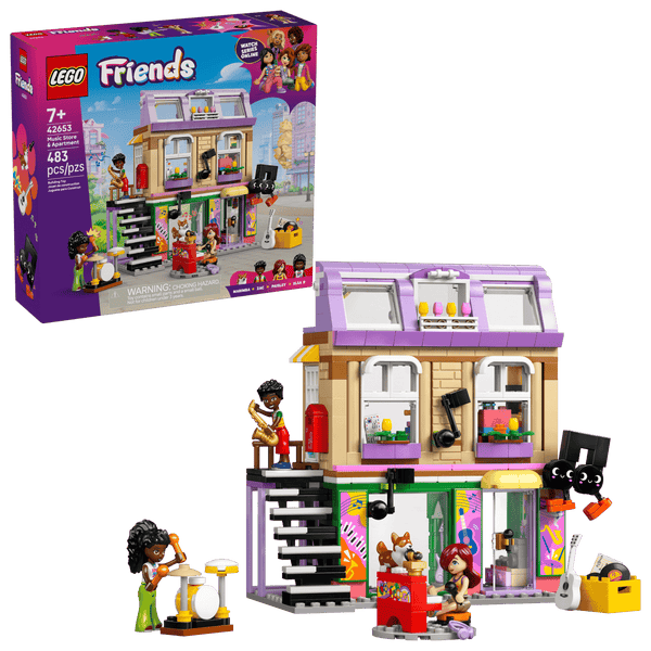 Lego Friends Music Store & Apartment Building Set Pretend - Dezine Kids