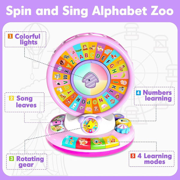 Five Star Learning Fun Spin & Sing Alphabet Zoo - Dezine Kids