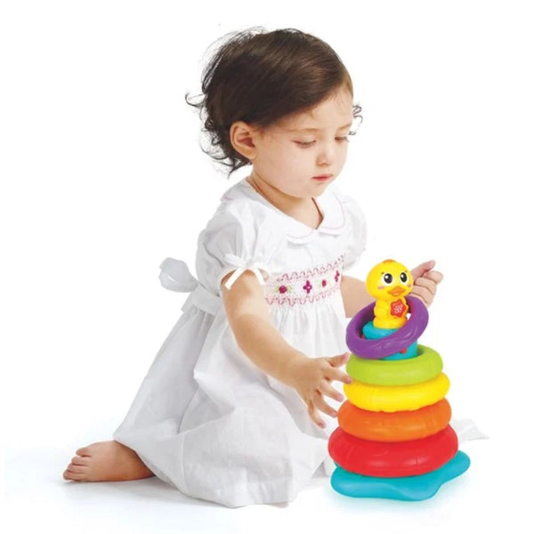 Hola Little Rainbow Duck Stacking Toy - Dezine Kids
