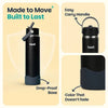 Basil Insulated Stainless steel Sipper with Carry Handle - Classic Black