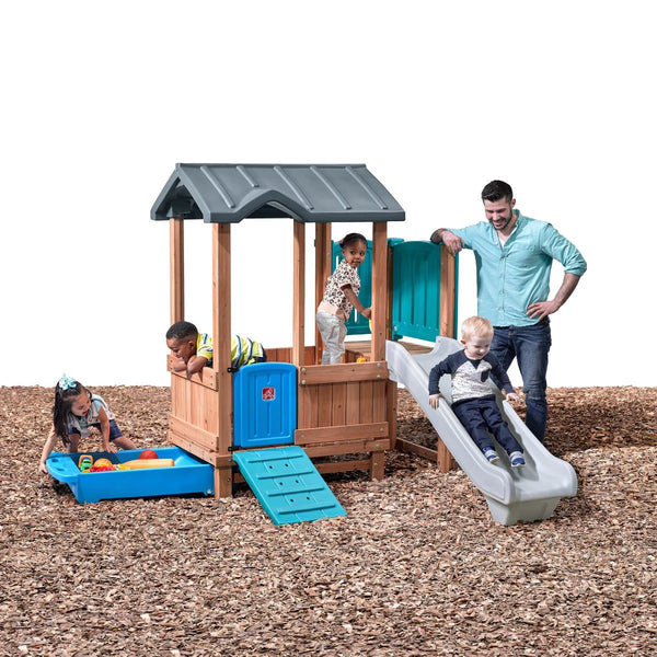 Step2 Woodland Adventure Playhouse & Slide - Dezine Kids