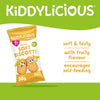 Kiddylicious Banana Soft Biscotti Snack for Babies 7M+, Encourages Self-Feeding, 6 Twin Packs - 120g - Dezine Kids