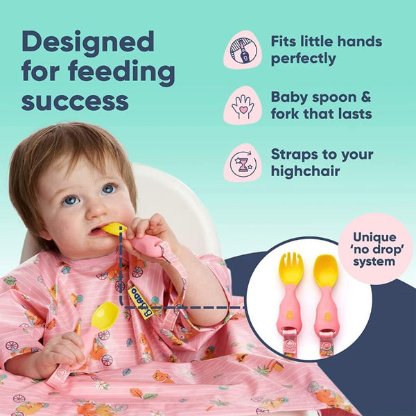 Bibado Handi Cutlery Attachable Weaning Cutlery Set -