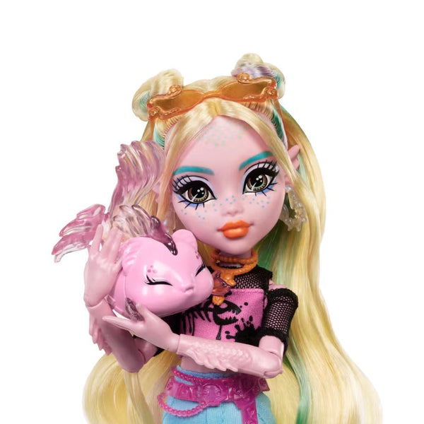 Barbie Monster High Lagoona Blue Fashion Doll With Pet Neptuna And Accessories