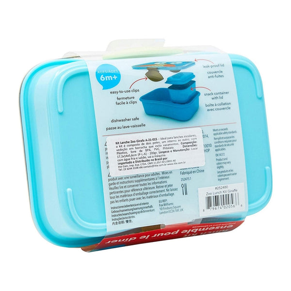 Skip Hop Lunch Box Zoo 4 Piece Lunch Kit - Giraffe
