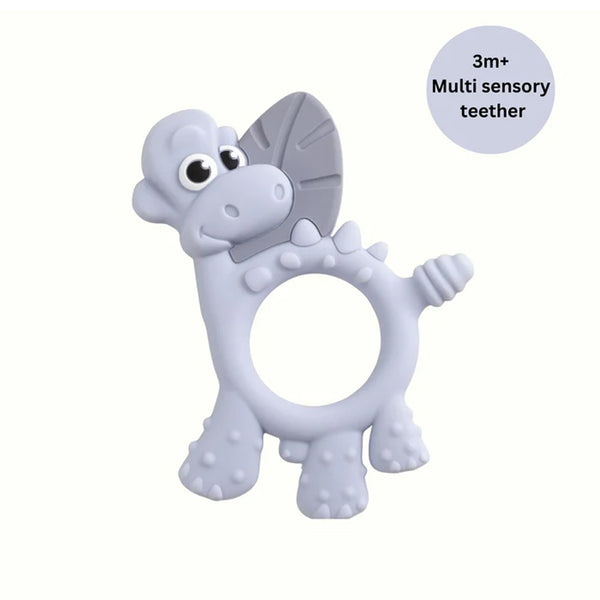 Bibado Dotty The Dinosaur Silicone Teether - Mist