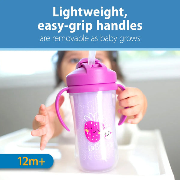 Dr.Browns Milestones Insulated Straw Cup - Pink - Dezine Kids