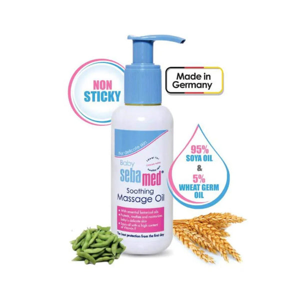 Sebamed Soothing Baby Massage Oil 95% Natural Soya Oil - 150ml
