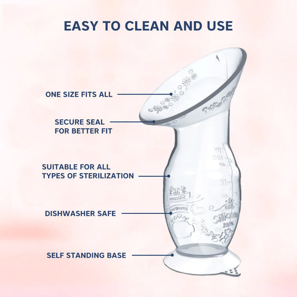 Hopop Natural Fit Silicone Manual Breast Pump - Gentle & Portable - Dezine Kids