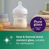 Philips Avent Natural Glass Baby Bottles with Natural Response Nipples (Slow Flow, Flow 2) - 120 ml
