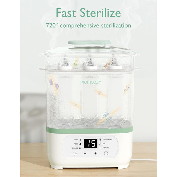 Momcozy Sterilizers & Warmer 8 in 1 Sterilizer and Dryer - White