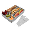 Melii Snackle Box, Food Jar 12 Compartments BPA Free - Grey
