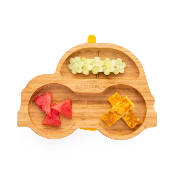 Eco rascals Bamboo Car Suction Plate - Yellow