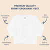 Hopop Front Open Full Sleeves Cotton Vest for Babies - Dezine Kids