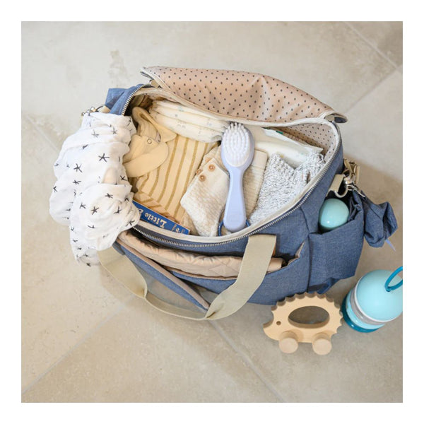 Beaba Sydney II Changing Baby Diaper Bag - Heather Blue