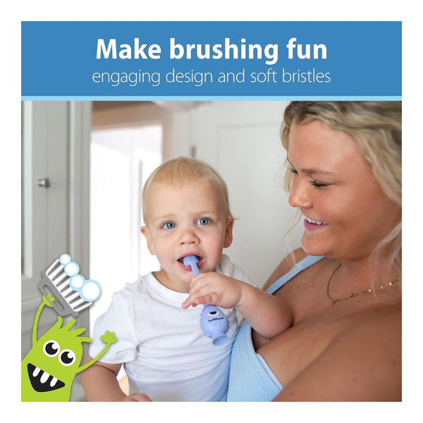 Dr.Brown's Tooth Scrubber Toddler Toothbrush - Monster - Dezine Kids