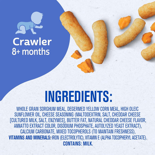 Gerber Lil Crunchies for Crawlers, 8+ months - Mild Cheddar