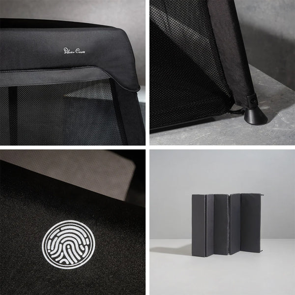 Silver Cross Slumber Carbon 3 in 1 Travel Cot - Carbon - Dezine Kids