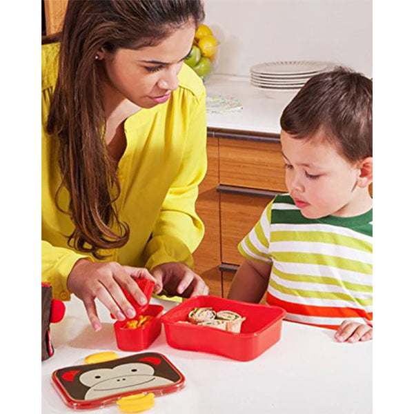 Skip Hop Lunch Box Zoo 4 Piece Lunch Kit - Monkey