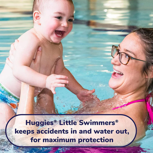 Huggies Little Swimmers Disposable Swim Nappies, 3 to 8 Kg, 12 Pants