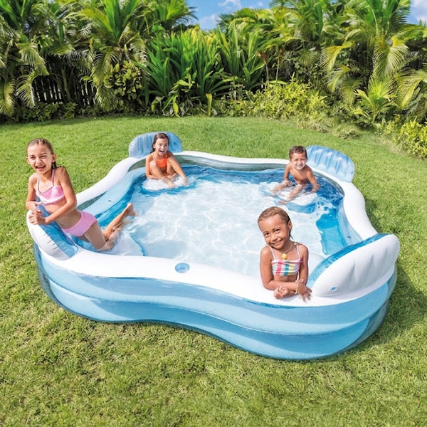 Intex Swim Center Family Lounge Pool, Inflatable Pool - Multicolor - Dezine Kids