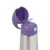 B.Box Insulated Straw Sipper Drink Water Bottle 500ml - Lilac Pop
