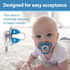 Dr.Browns Blue Advantage Pacifiers Stage 2 Glow in the Dark, Pack of 2 - Blue Nature - Dezine Kids