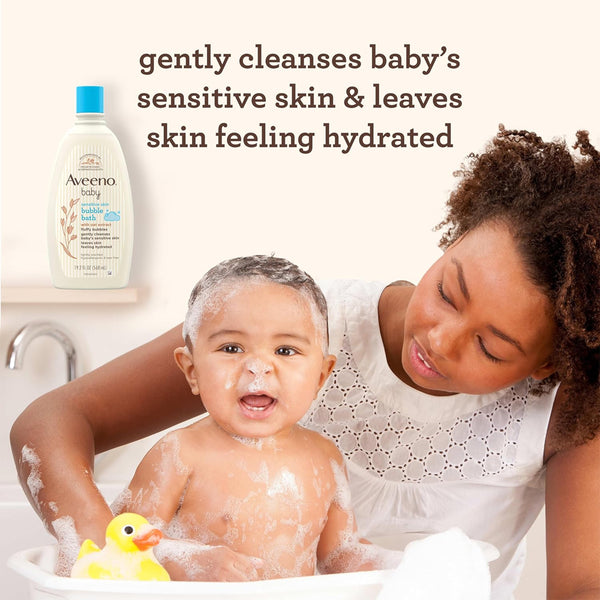 Aveeno Baby Sensitive Skin Bubble Bath - 568ml