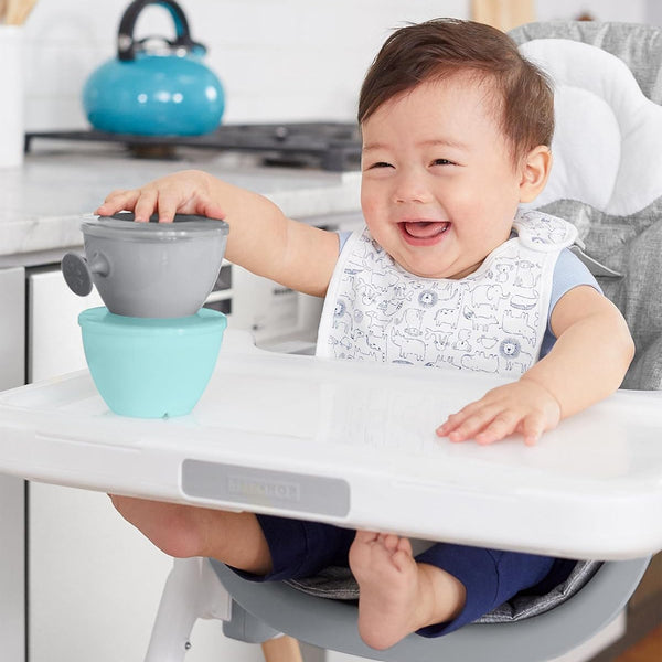 Skip Hop Easy Feed Mealtime Set - Teal & Grey
