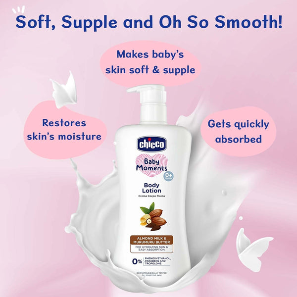 Chicco Baby Moments Body Lotion 500ml + Baby Cream 100ml