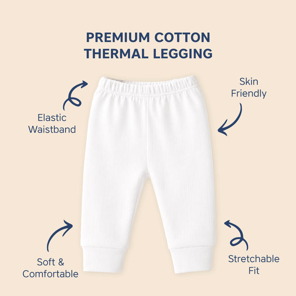 Hopop Baby 100% Cotton Soft & Warm Thermal Pajama Pants