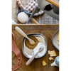 Beaba 1st Stage Silicone Spoon with Ultra Soft Tip, Gum Friendly, Ergonomic Handles, BPA Free, Set of 2 - Clay/Praline