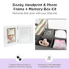 Dooky Gift Set Handprint Double Frame And Memory Box - White